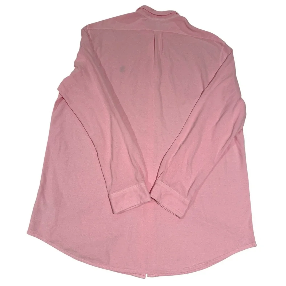 Polo Ralph Lauren Featherweight Mesh Long Sleeve Shirt Men's Sz XXL/TTG Pink ECU